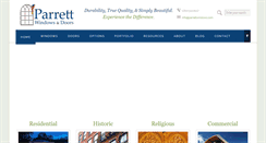 Desktop Screenshot of parrettwindows.com